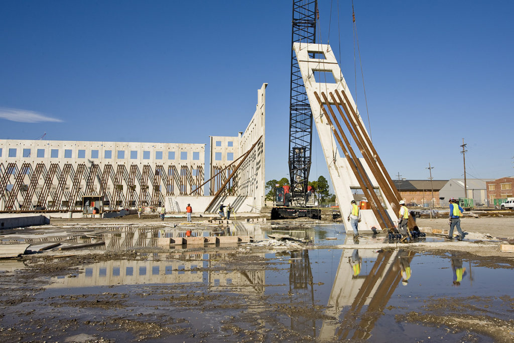 Marine Reserve Center, structural design by LJB - tilt-up construction