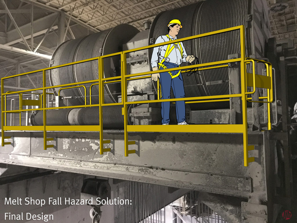 LJB Fall Protection Solution for Melt Shop Maintenance