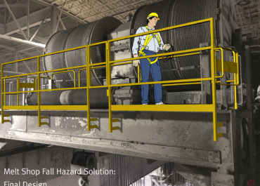 LJB Fall Protection Solution for Melt Shop Maintenance