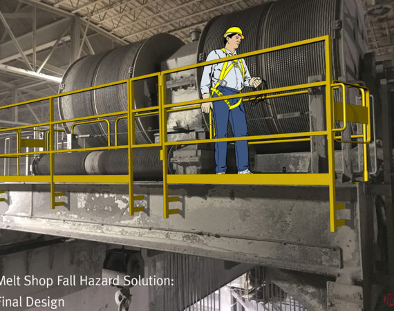 LJB Fall Protection Solution for Melt Shop Maintenance