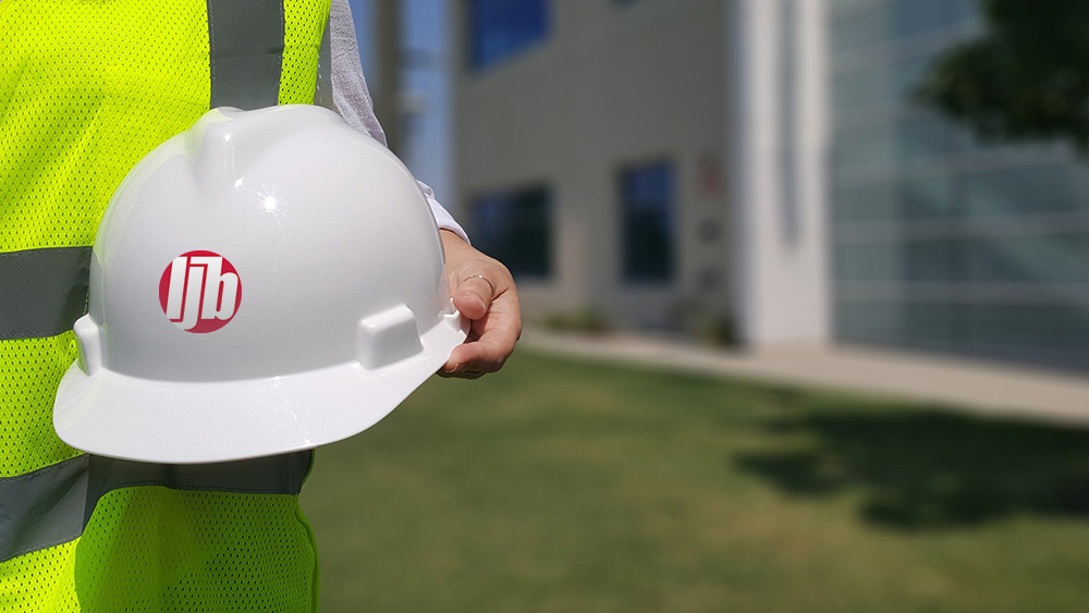 LJB hard hat for safety committee