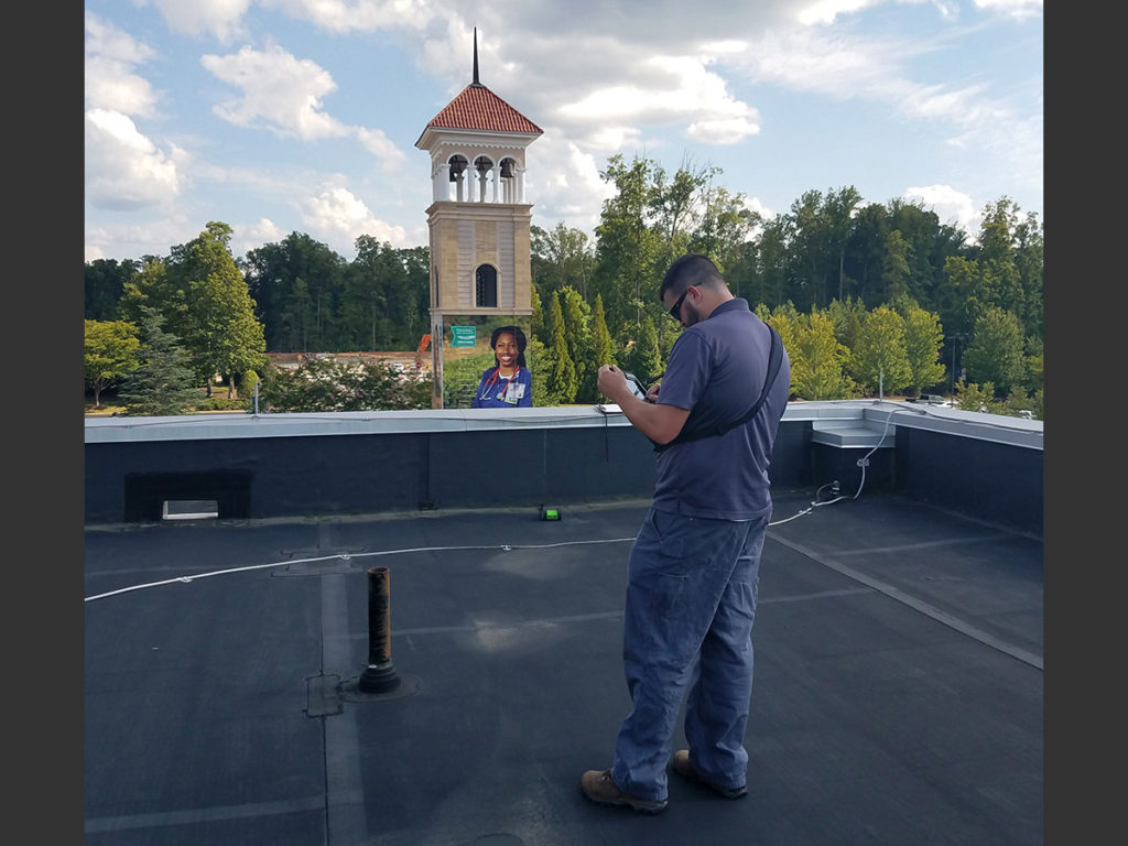 LJB team performing fall hazard risk assessments for BSMH