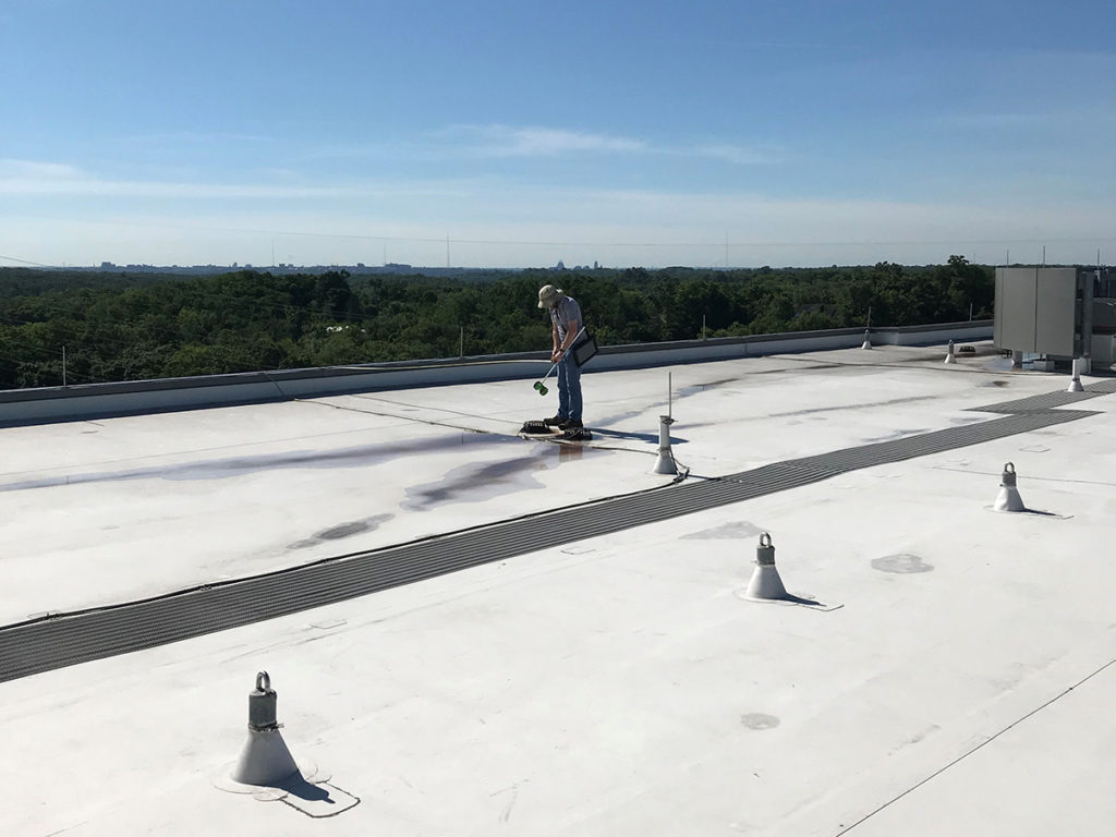 LJB team performing fall hazard risk assessments for BSMH